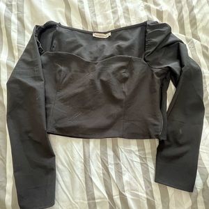 Zip up crop top
